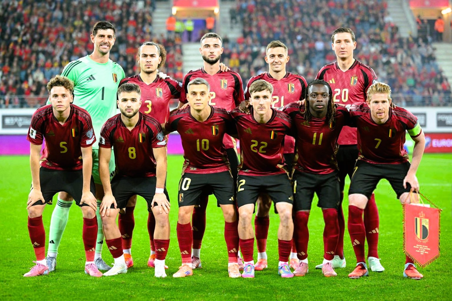 team photo for Belgija