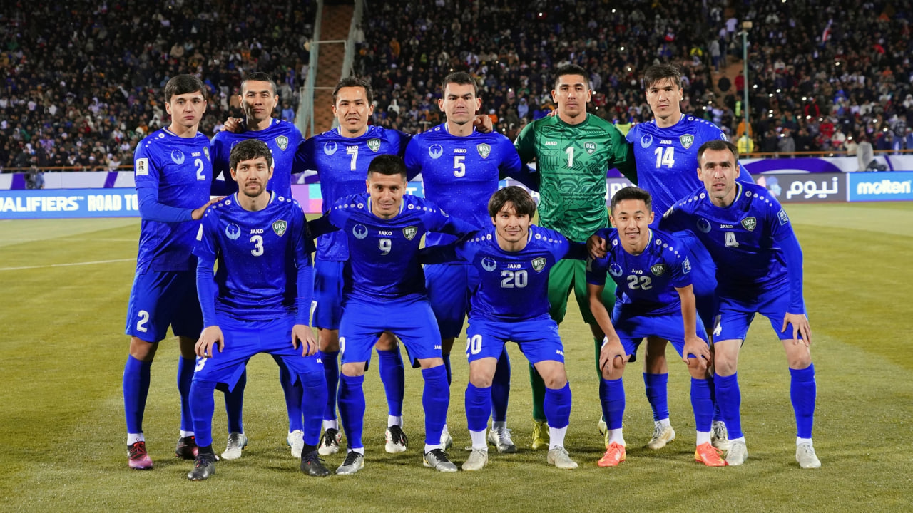 team photo for Uzbekistan